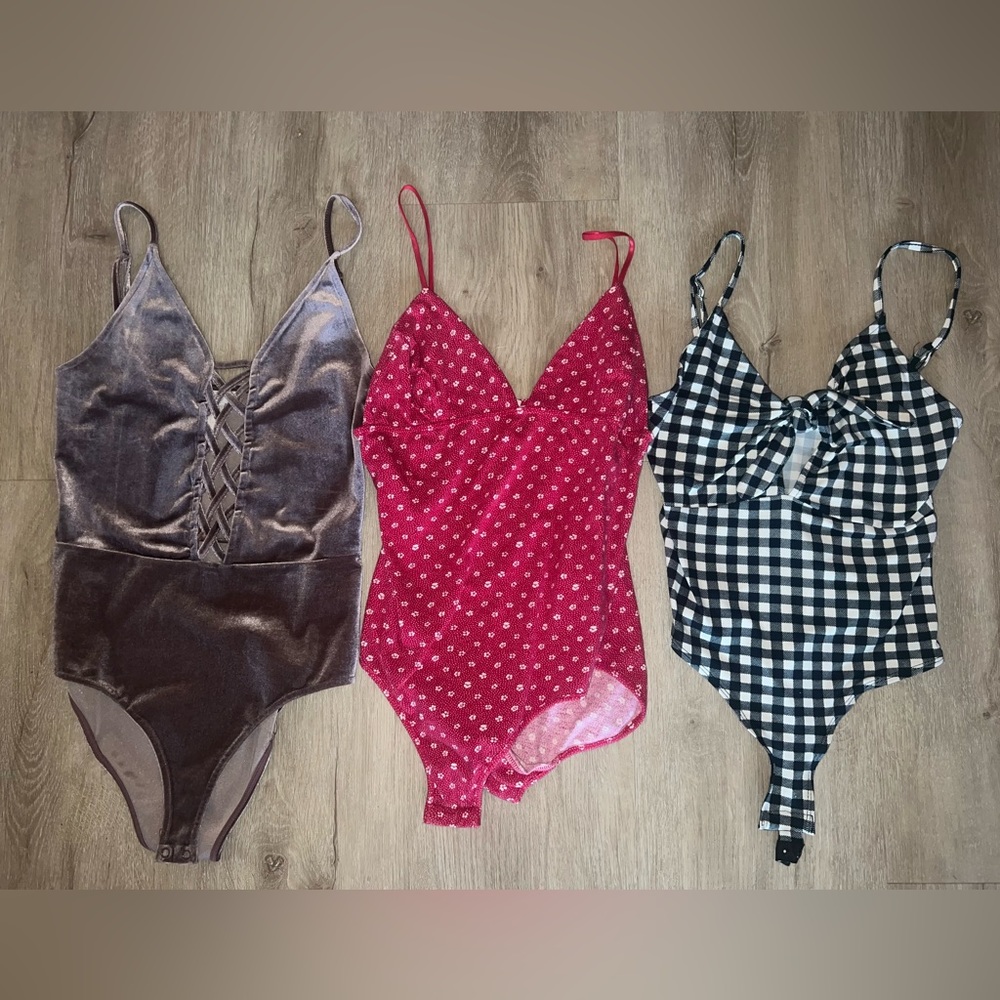 Bundle of 7 bodysuits!! Forever 21, Shein, American Apparel